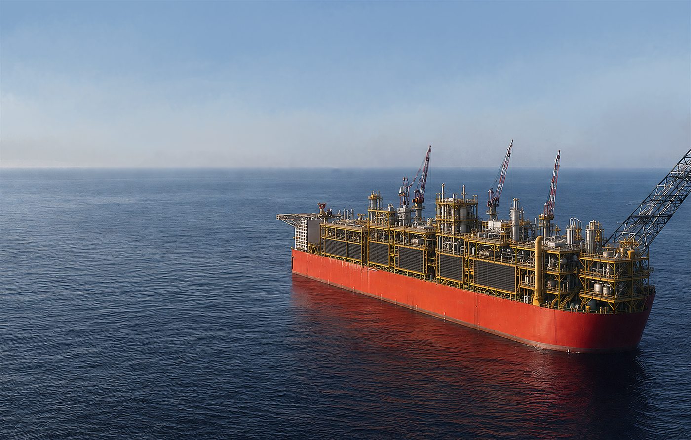 외해에 계류 중인 SHELL PRELUDE FLNG